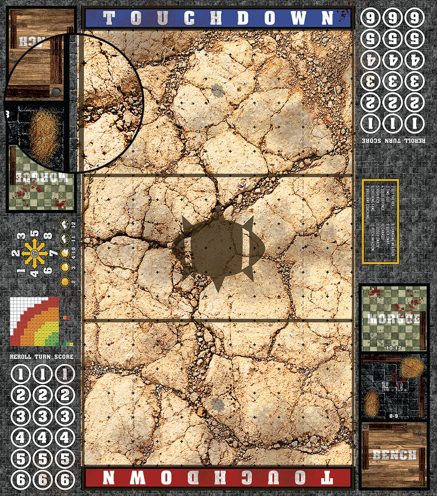 Mats by Mars: Desert Fantasy Football Play Mat / Pitch