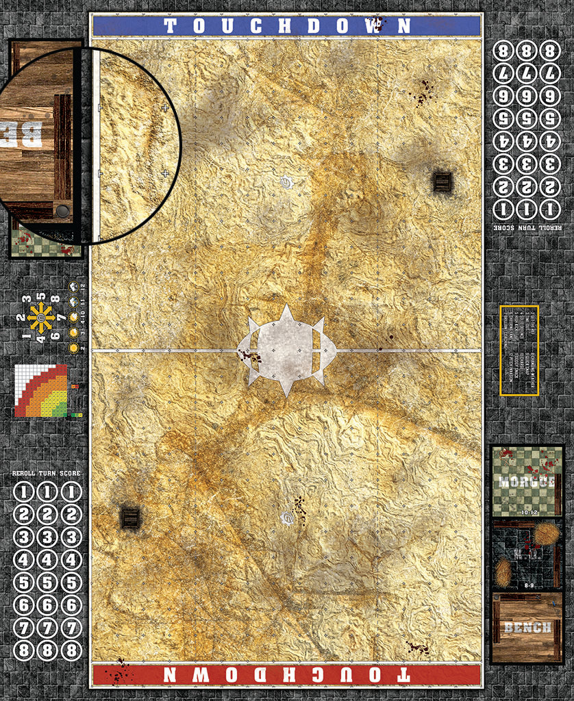 Mats by Mars: Parched Earth Fantasy Football Play Mat / Pitch