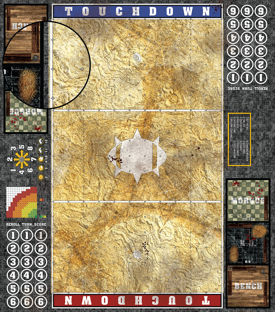 Mats by Mars: Parched Earth Fantasy Football Play Mat / Pitch
