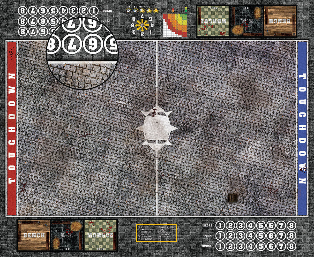 Mats by Mars: Bustling City Fantasy Football Play Mat / Pitch