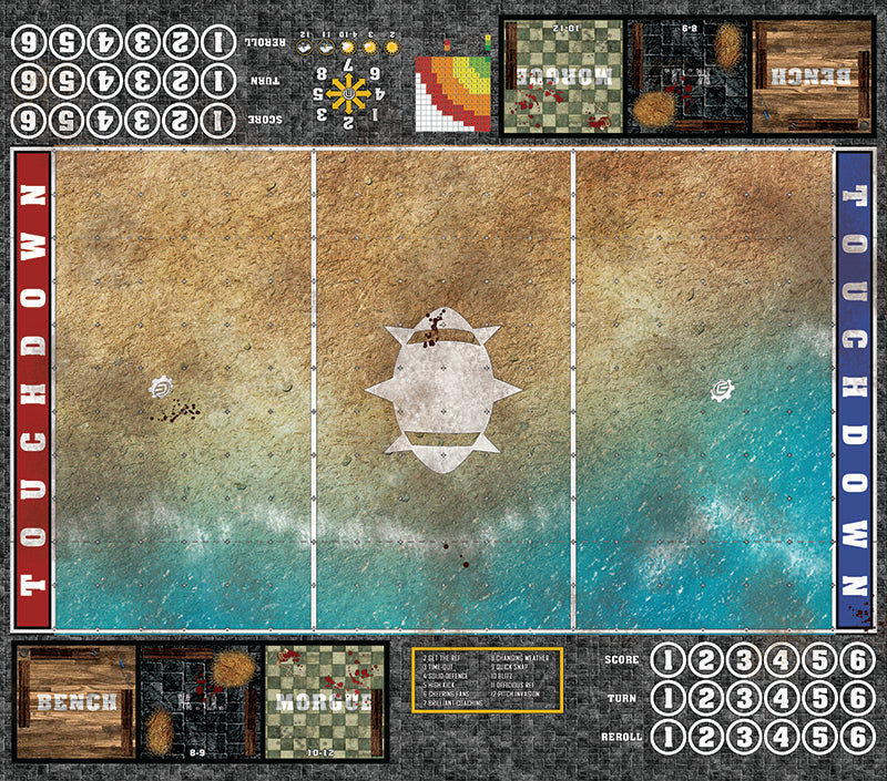 Mats by Mars: Treasure Beach Fantasy Football Play Mat / Pitch