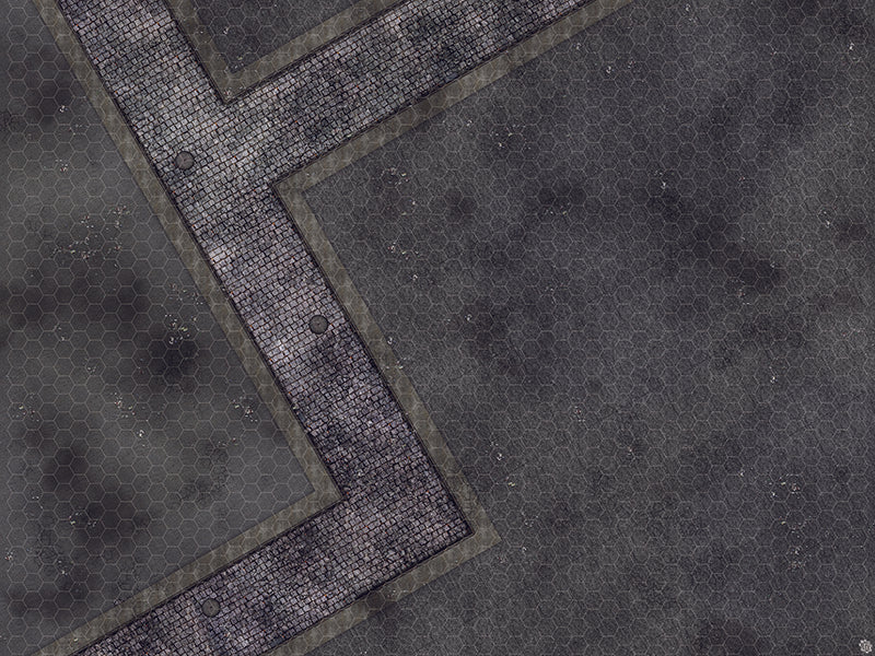 Mats by Mars: Victorian Alley (Bend Rd) Tabletop Wargaming Play Mat