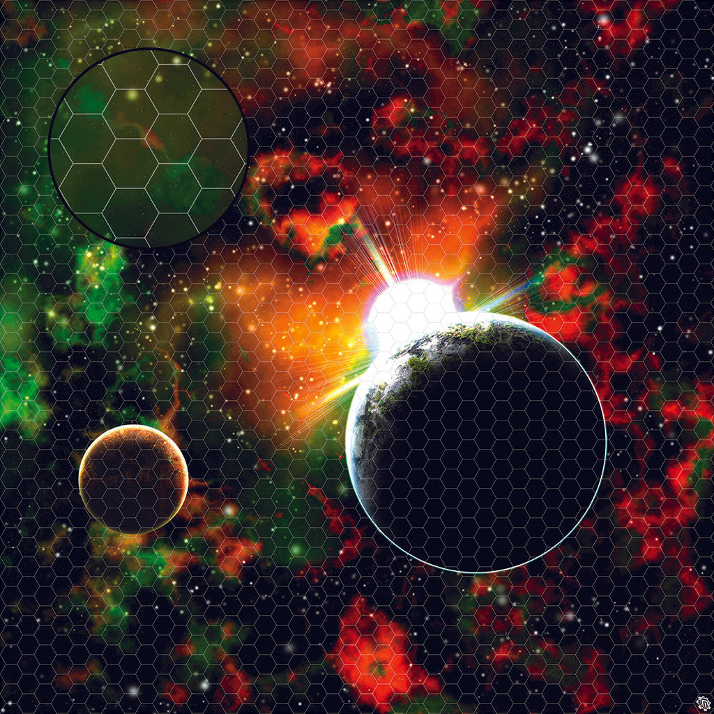 Mats by Mars: Blue Star Eclipse Tabletop Wargaming Space Play Mat