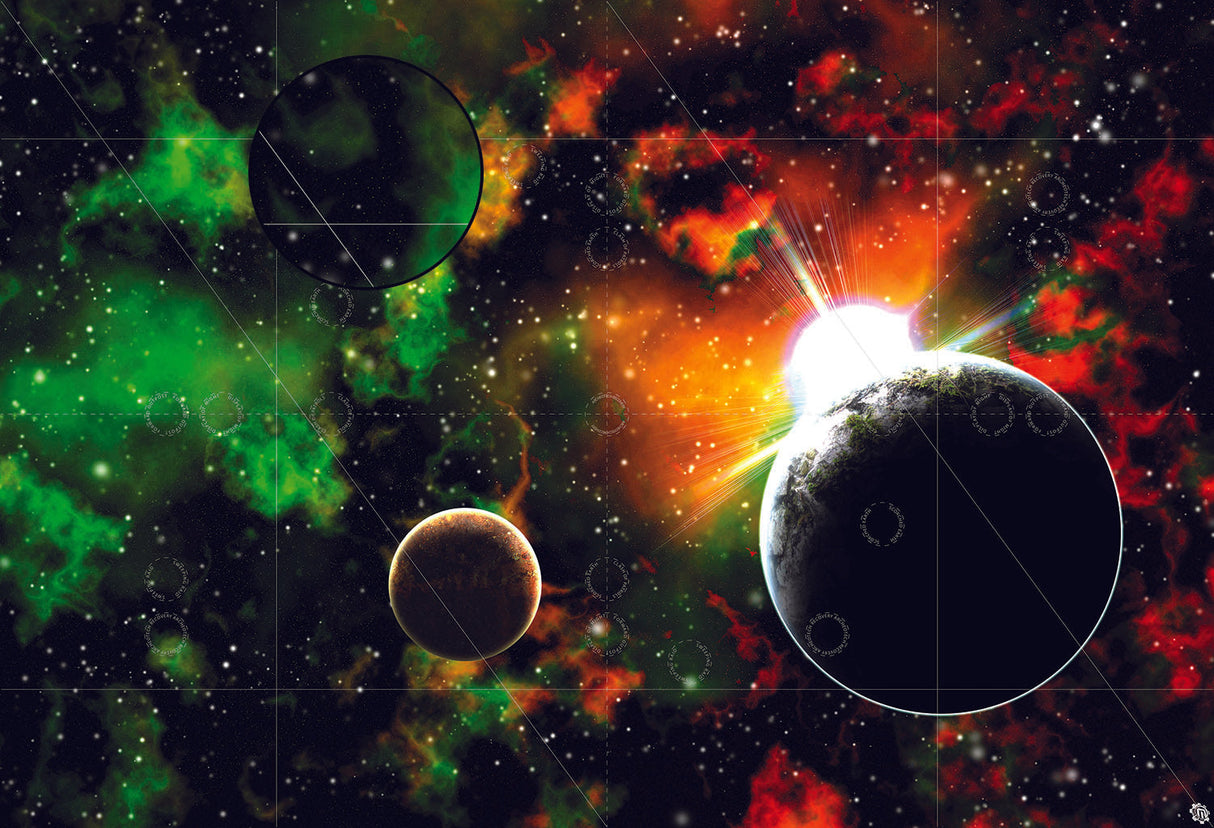 Mats by Mars: Blue Star Eclipse Tabletop Wargaming Space Play Mat