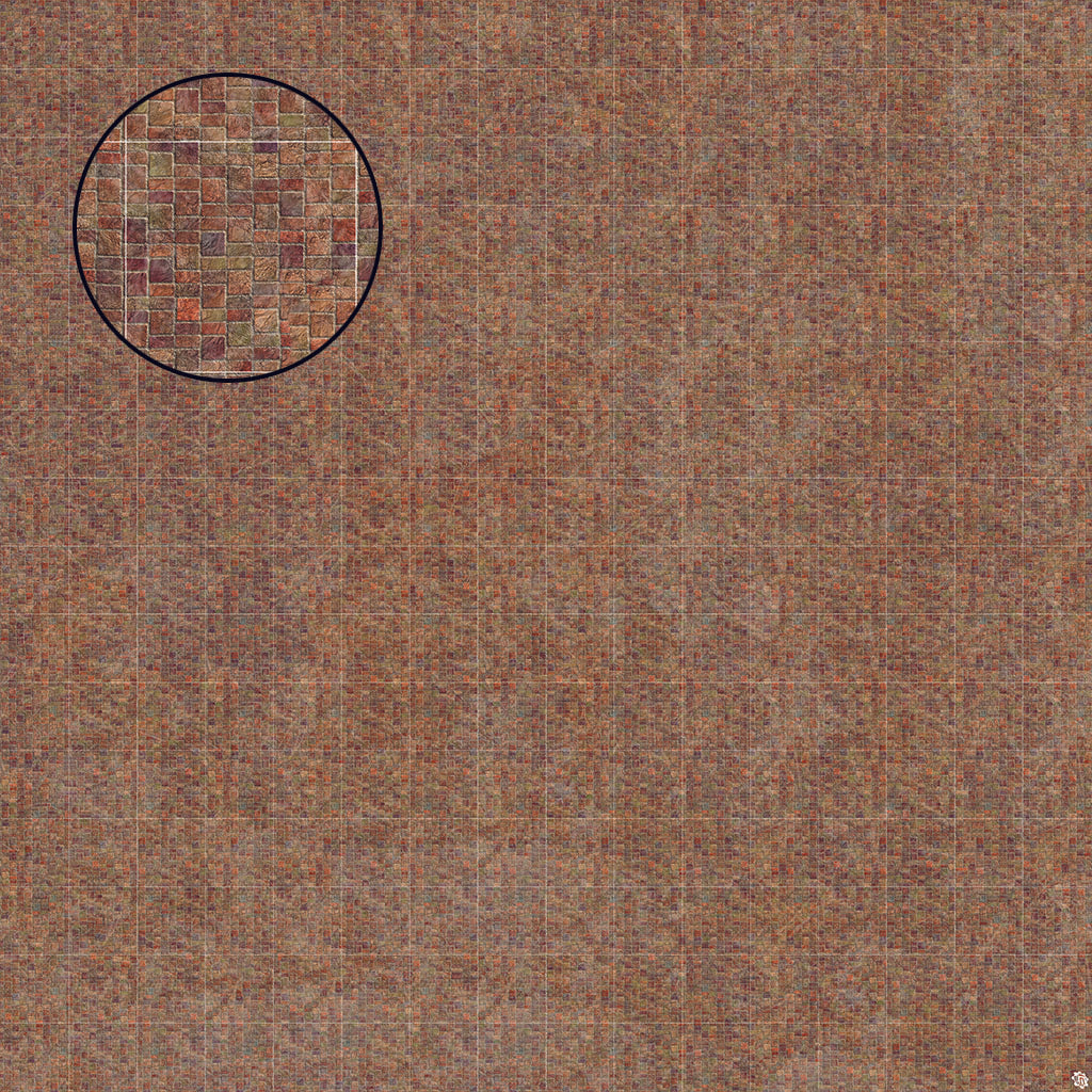 Mats by Mars: Sett in Stone (Red) Tabletop Wargaming Play Mat