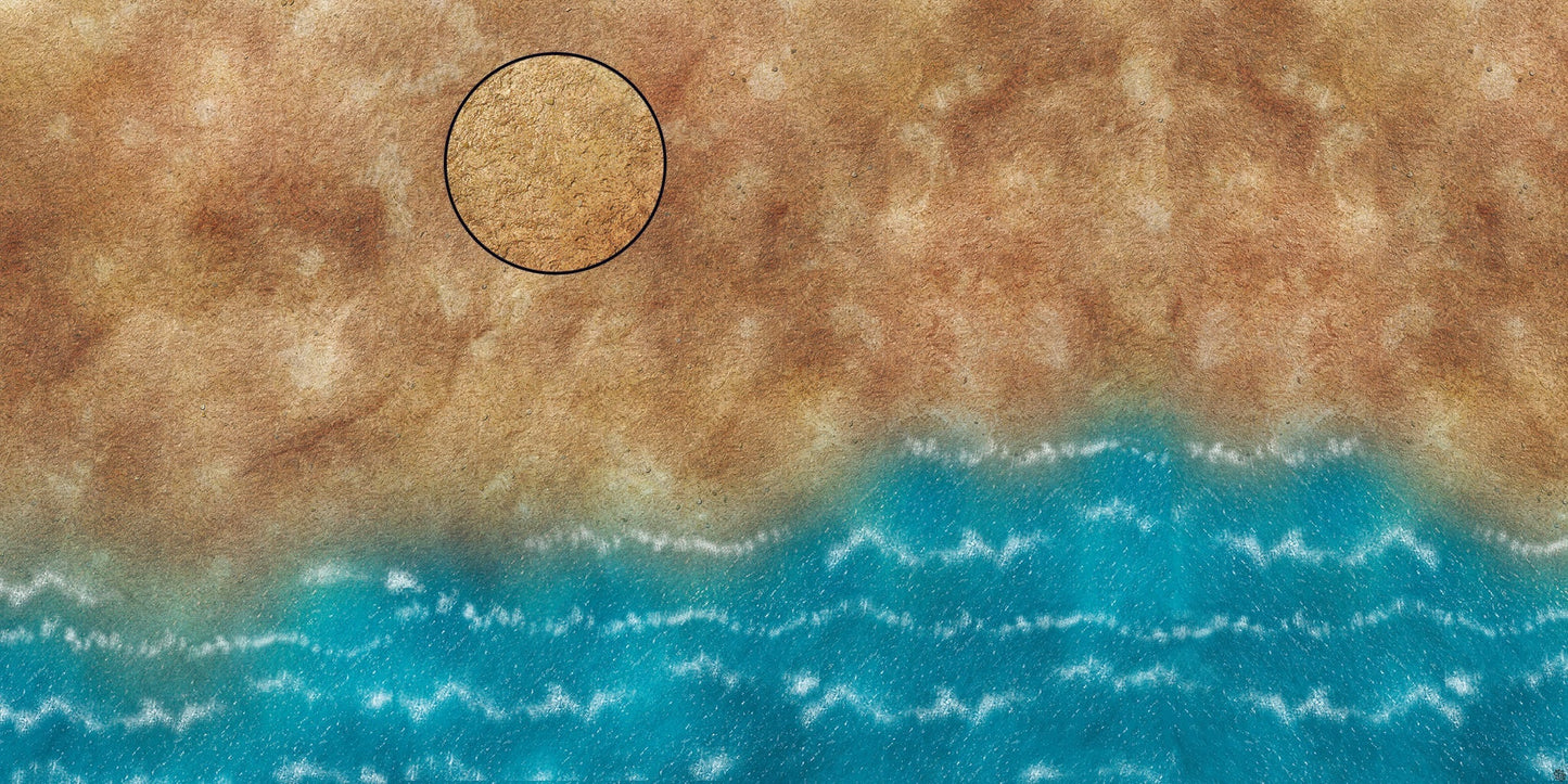 Mats by Mars: Treasure Beach Tabletop Wargaming Play Mat