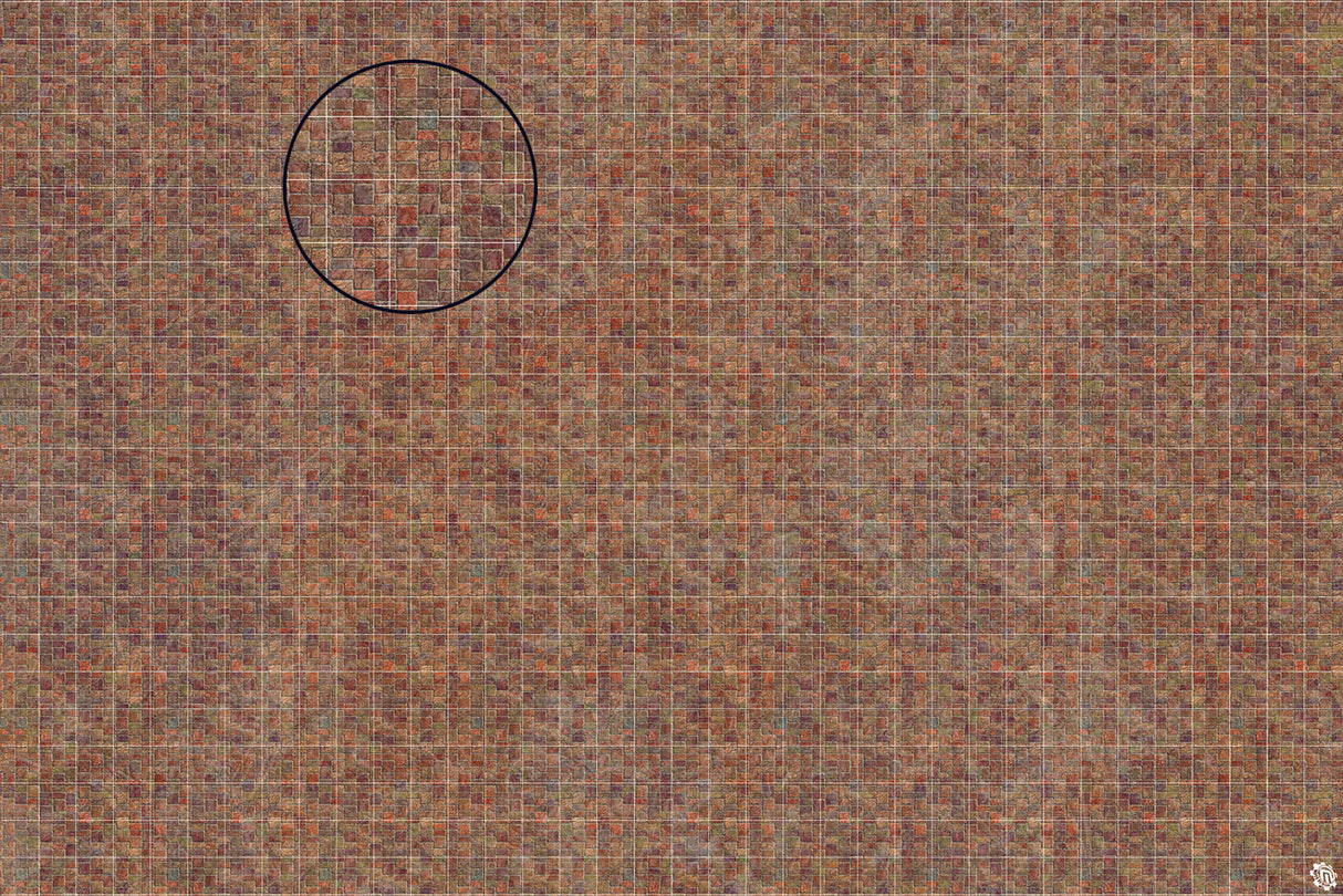 Mats by Mars: Sett in Stone (Red) Tabletop Wargaming Play Mat