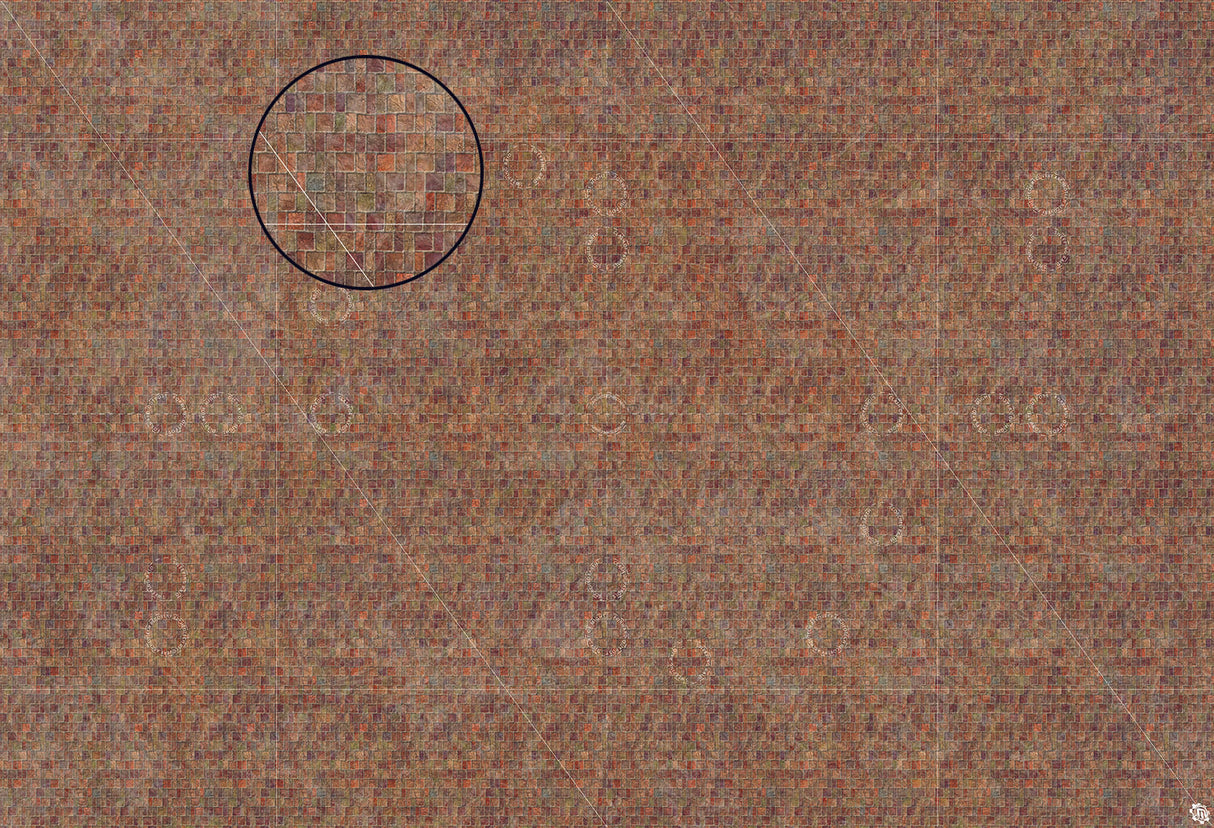 Mats by Mars: Sett in Stone (Red) Tabletop Wargaming Play Mat