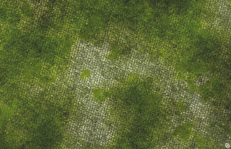 Mats by Mars: Overgrown Cobbles v1.0 Tabletop Wargaming Play Mat