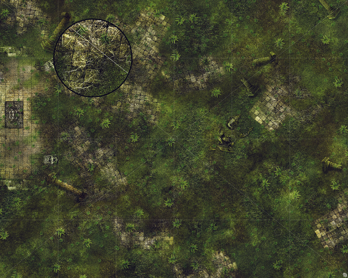 Mats by Mars: Forgotten Temple (Altar) Tabletop Wargaming Play Mat