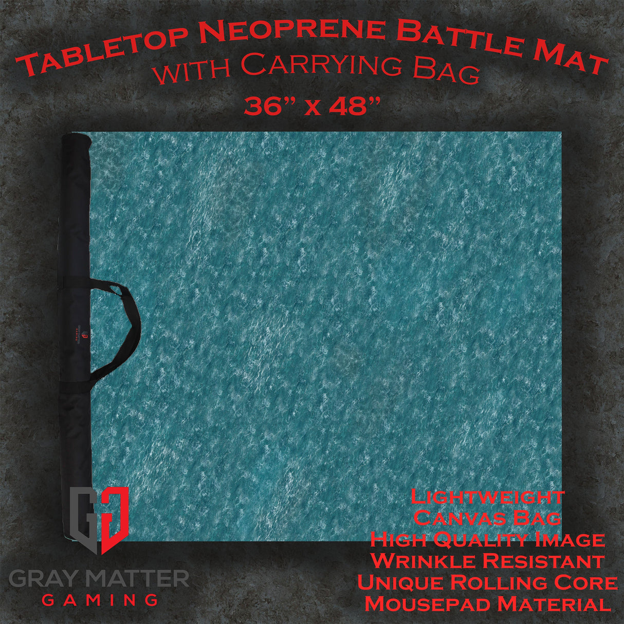 Open Ocean - Neoprene Battle Mat with Bag