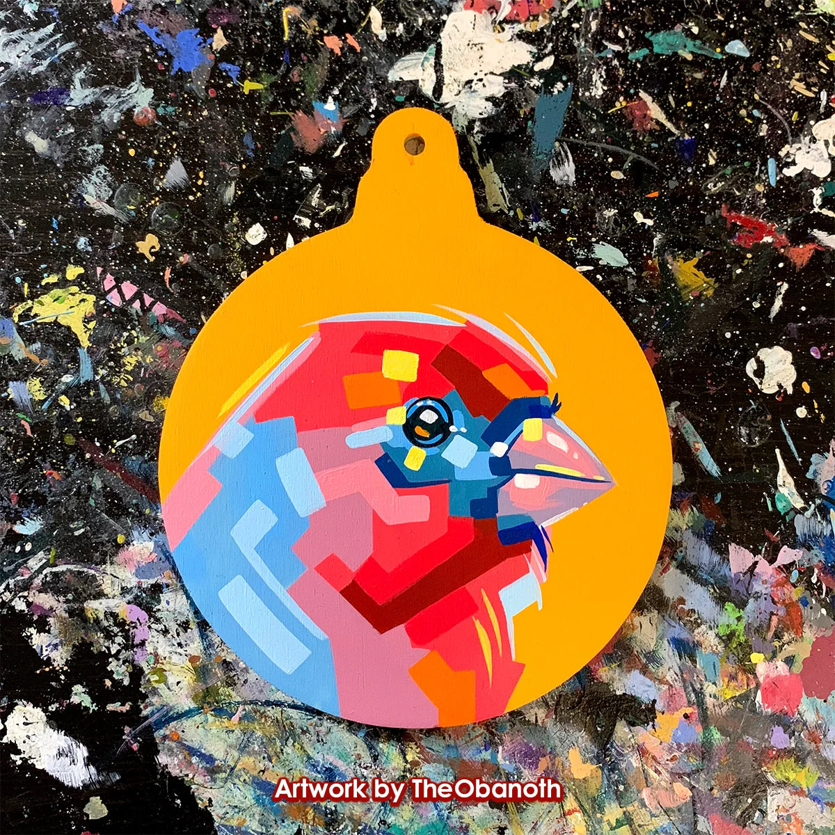 Trekell Round Ornament Panel - 2 Pack - Wooden Painting Canvas