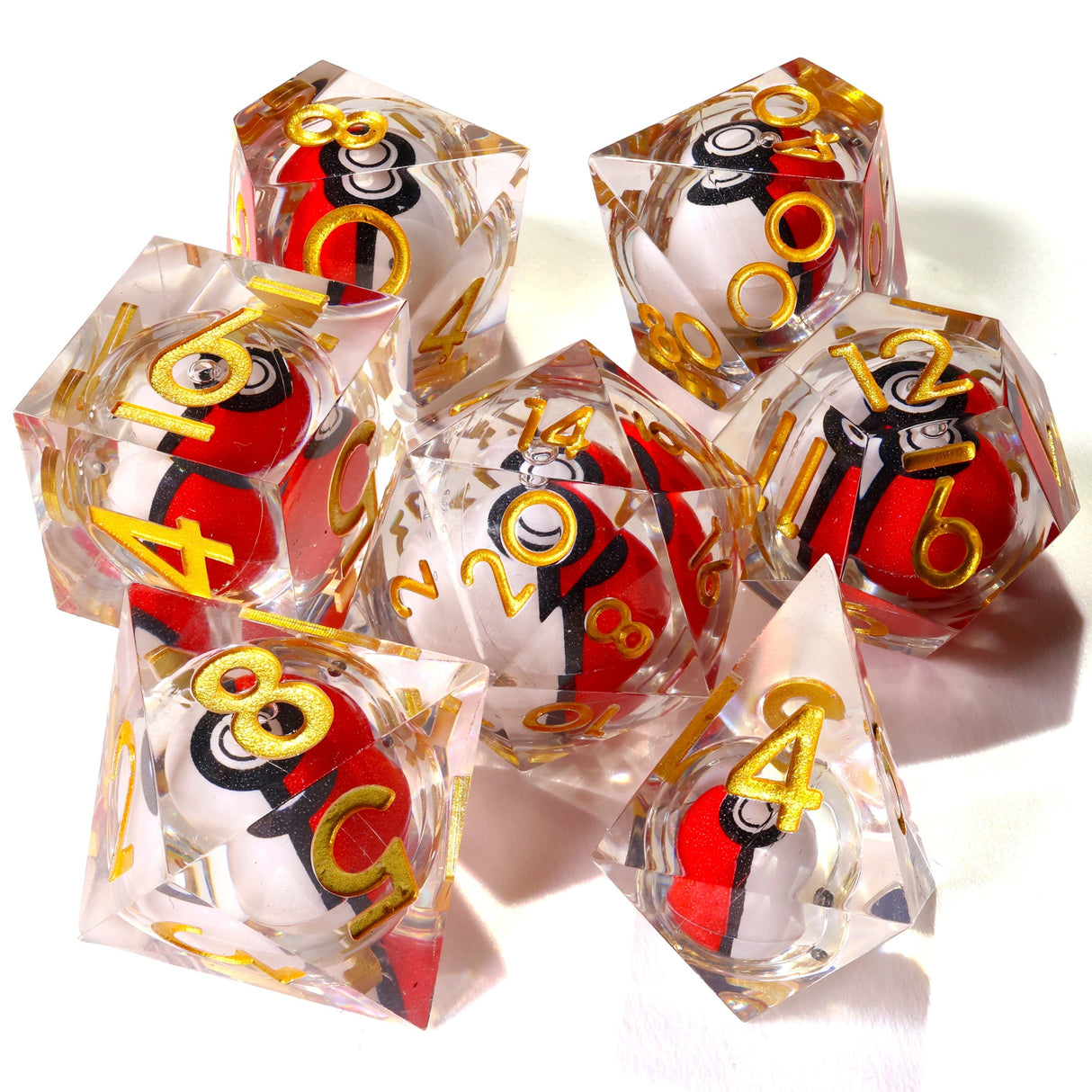 I Choose You! Liquid Core RPG Dice Set - 7 Pieces