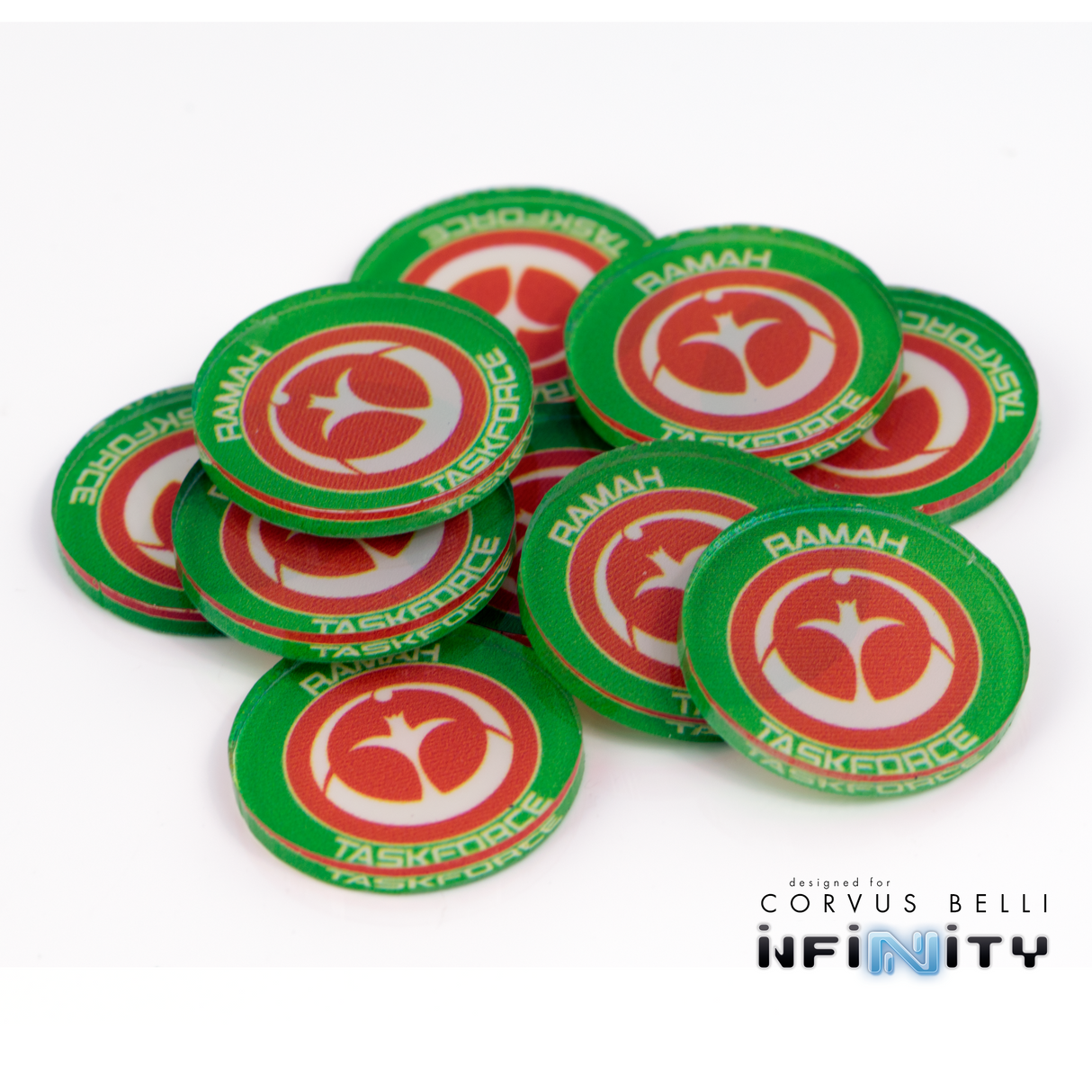Full Color Infinity Faction Markers, 25mm (Bag of 10)