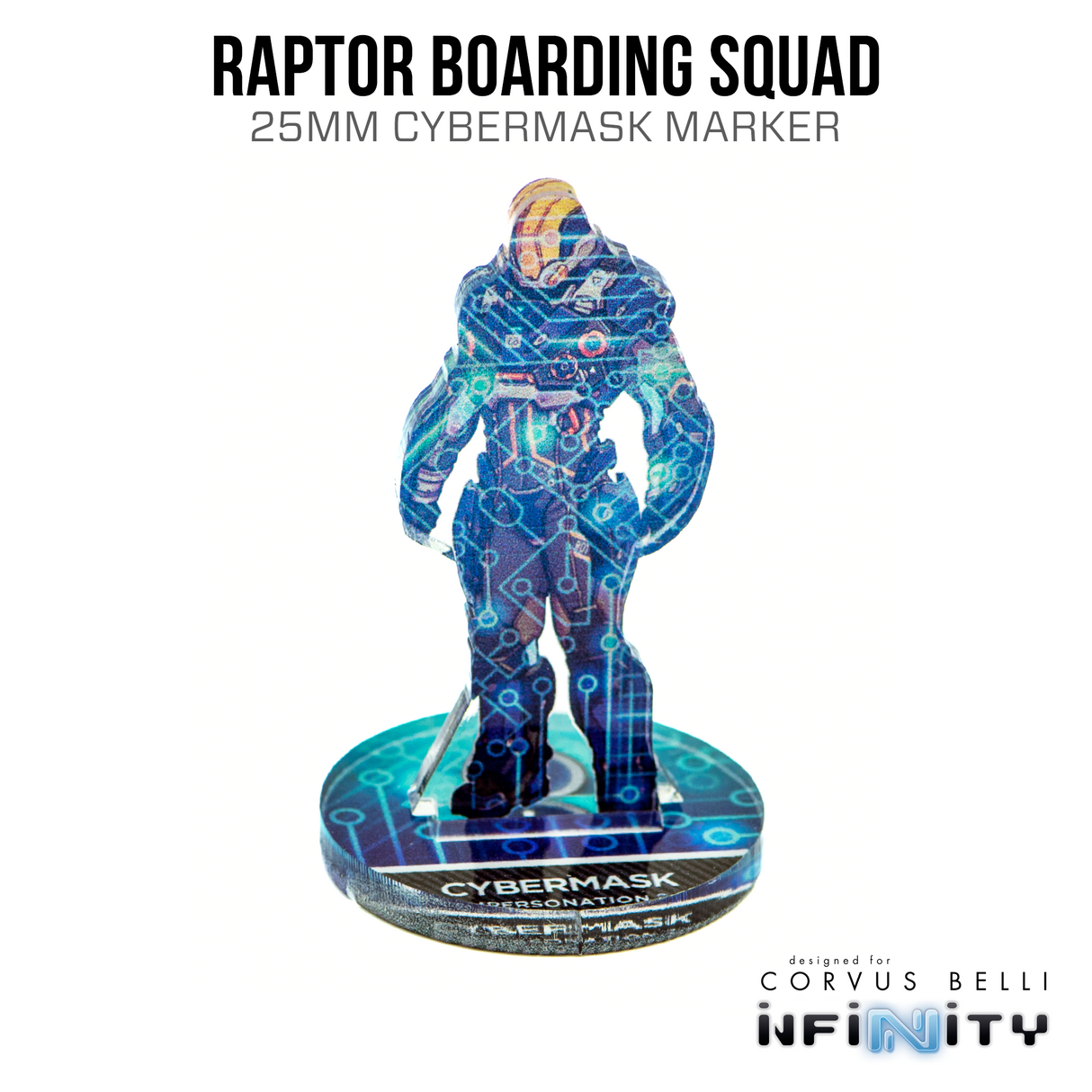 Infinity 3D Markers: Raptor Boarding Squad (25mm Cybermask)