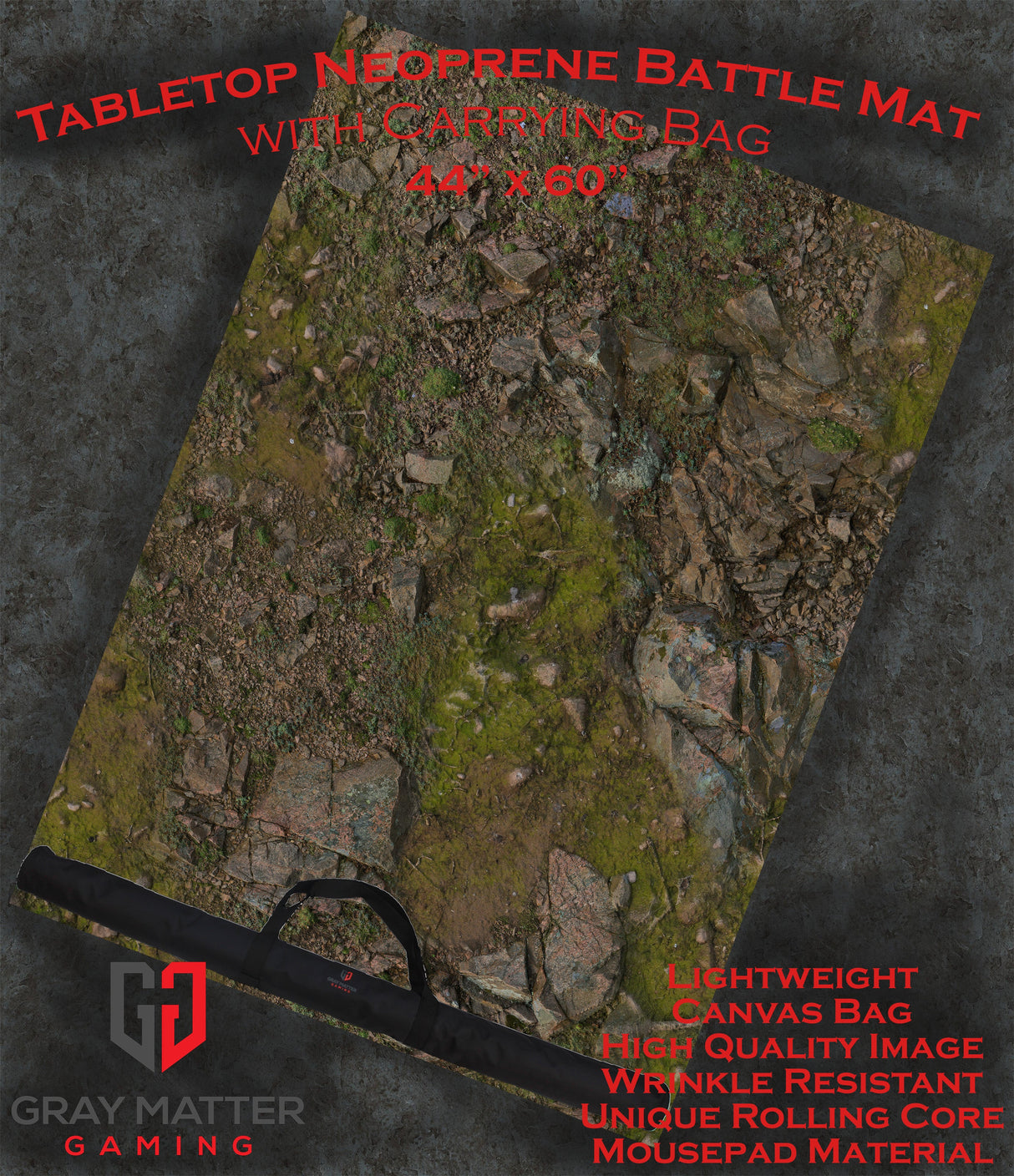 Rocky Highlands - Neoprene Battle Mat with Bag
