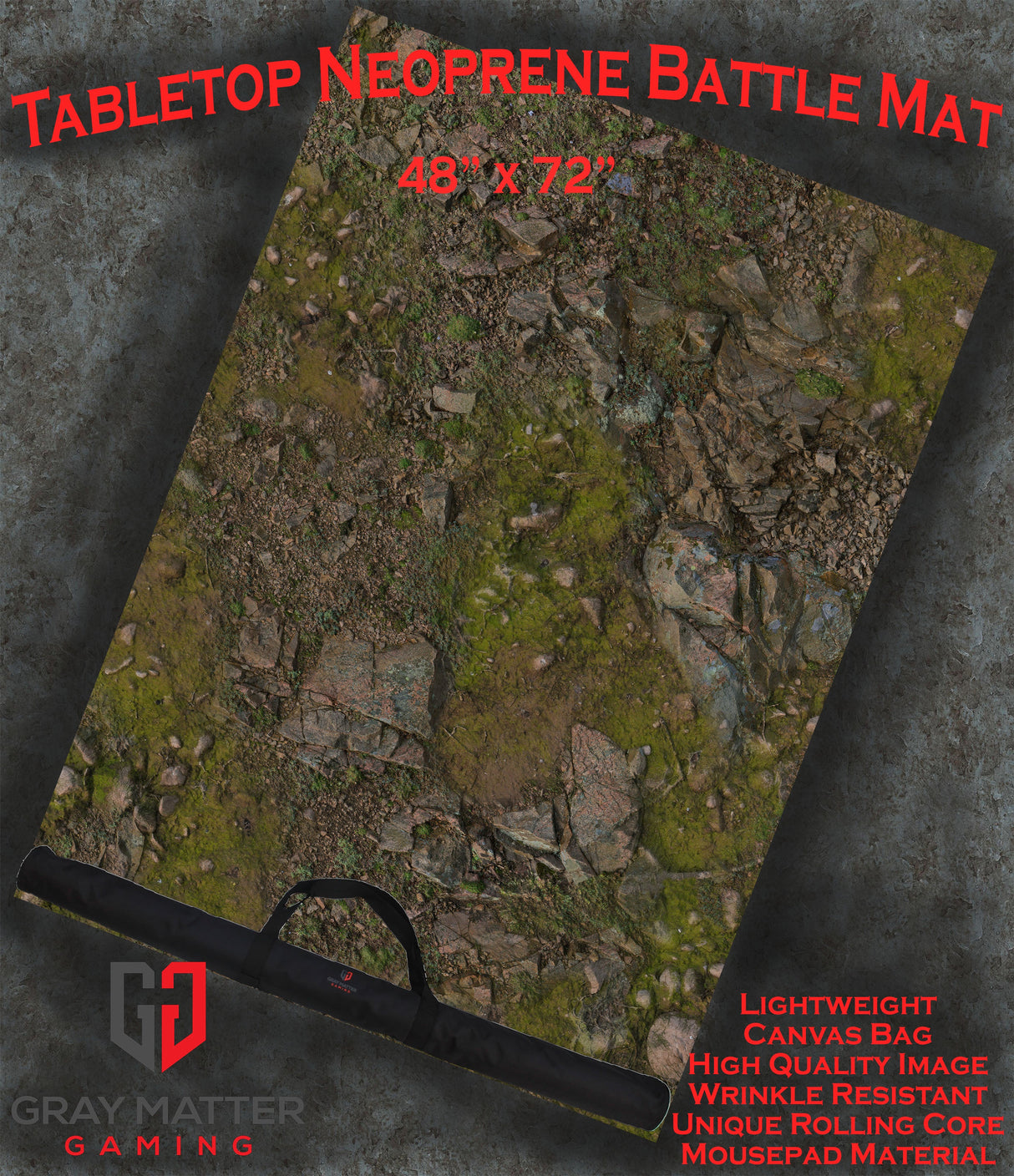 Rocky Highlands - Neoprene Battle Mat with Bag