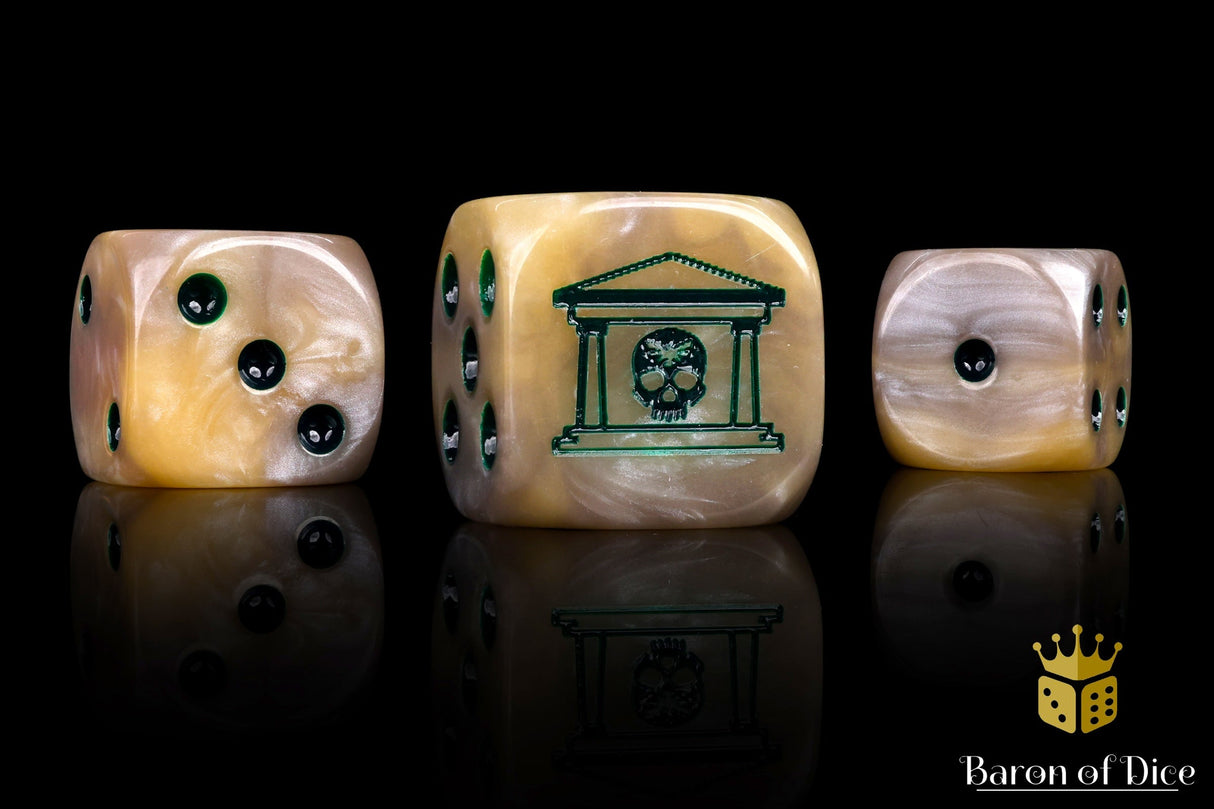 Military Gate Dice - Bone