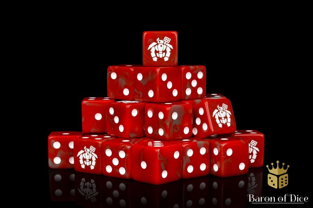 Crisis Robot Dice - Red