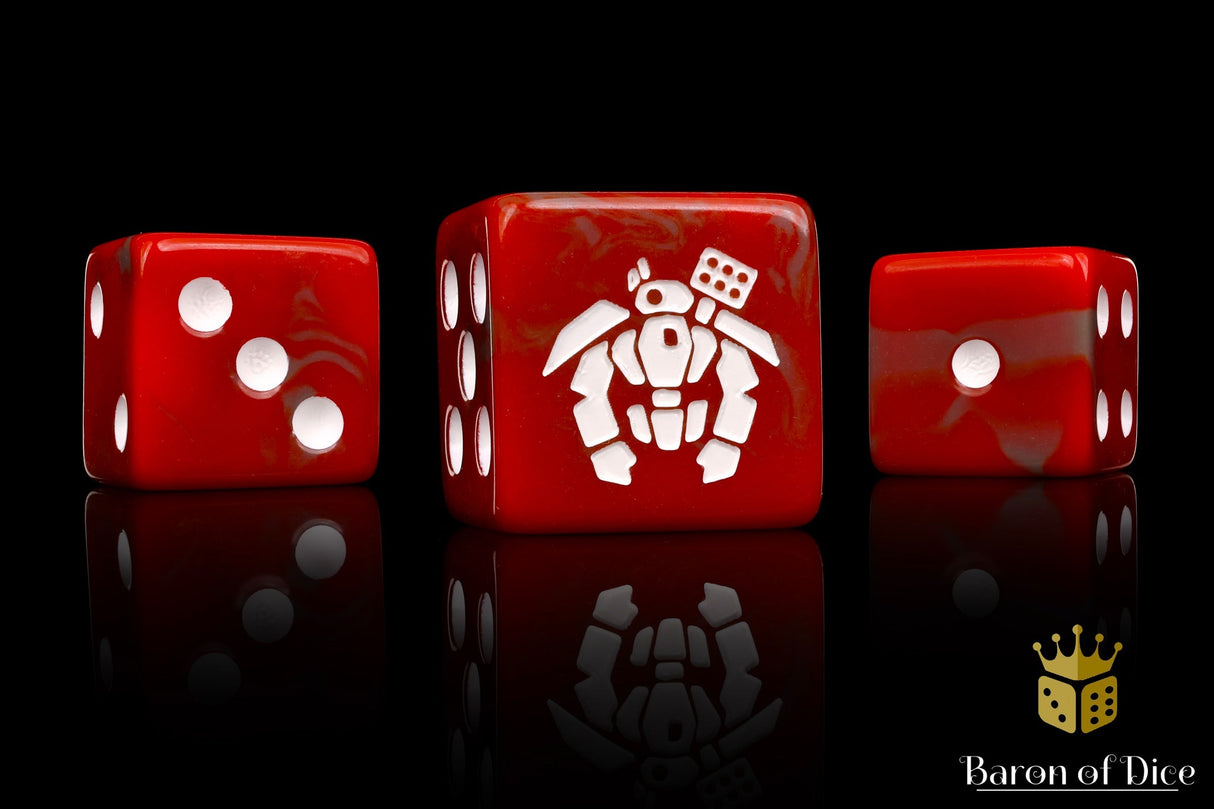 Crisis Robot Dice - Red