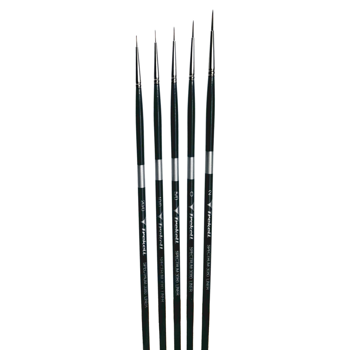 Trekell Spectrum Long Handle Artist Brush - Complete Brush Set - Liner