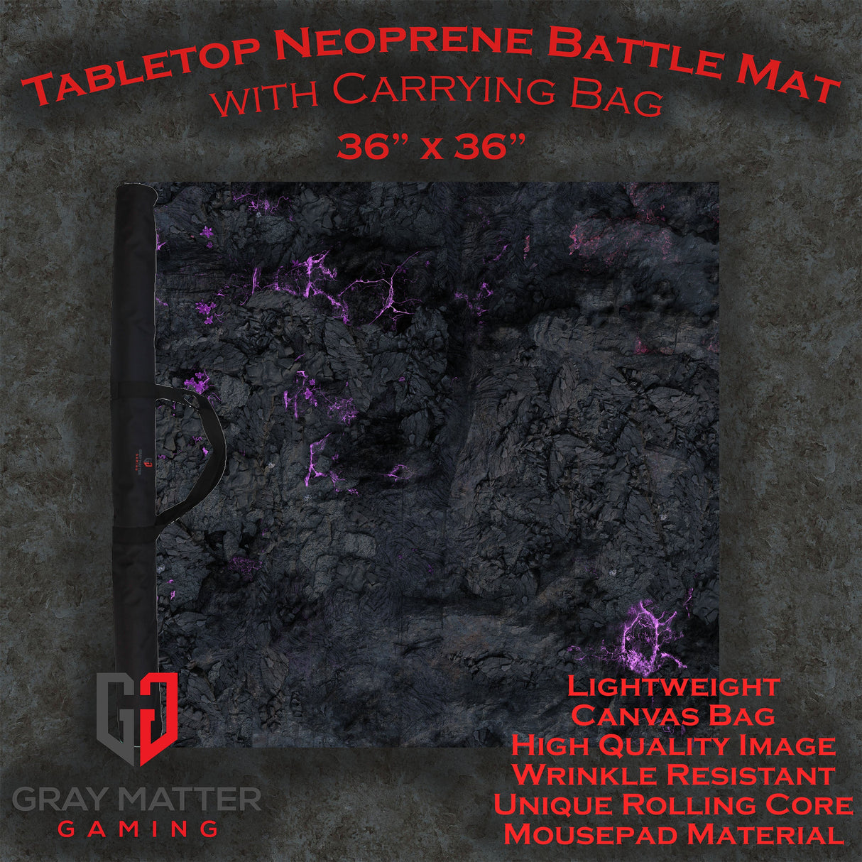Tainted Cavern - Neoprene Battle Mat with Bag