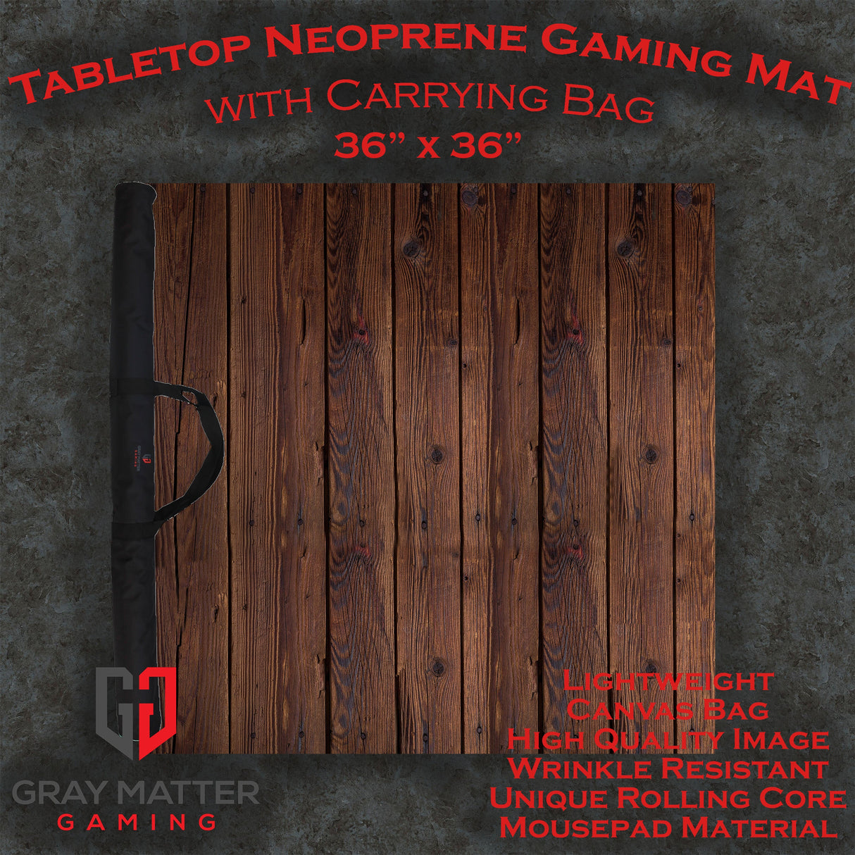 Tavern Table - 36" x 36" Board Game Mat with Bag