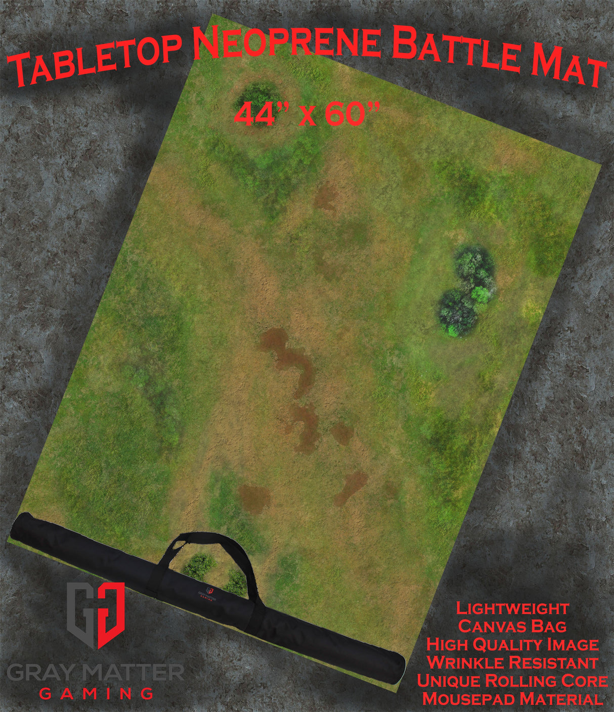 Traveler's Road - Neoprene Battle Mat with Bag