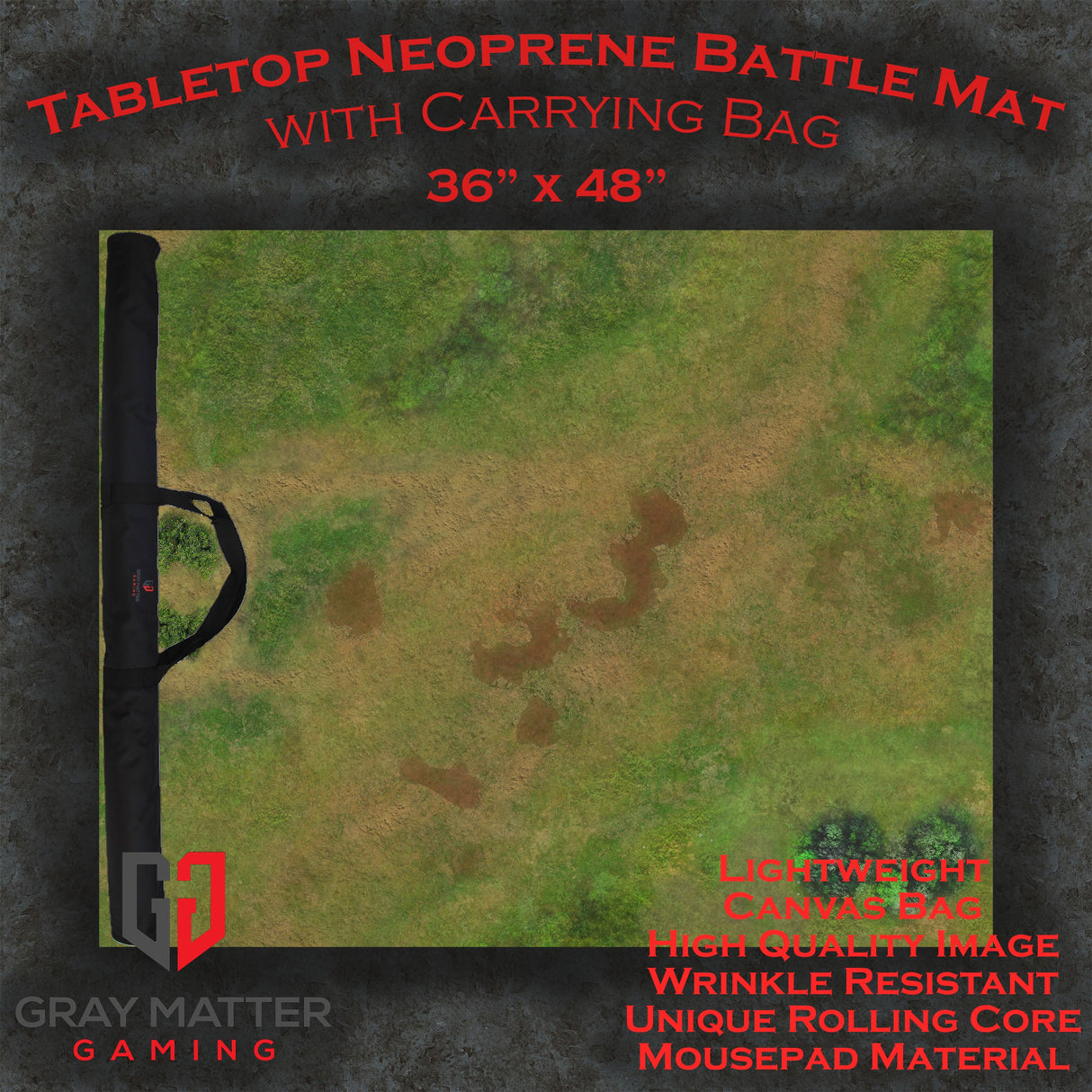 Traveler's Road - Neoprene Battle Mat with Bag