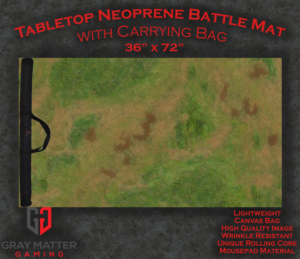 Traveler's Road - Neoprene Battle Mat with Bag