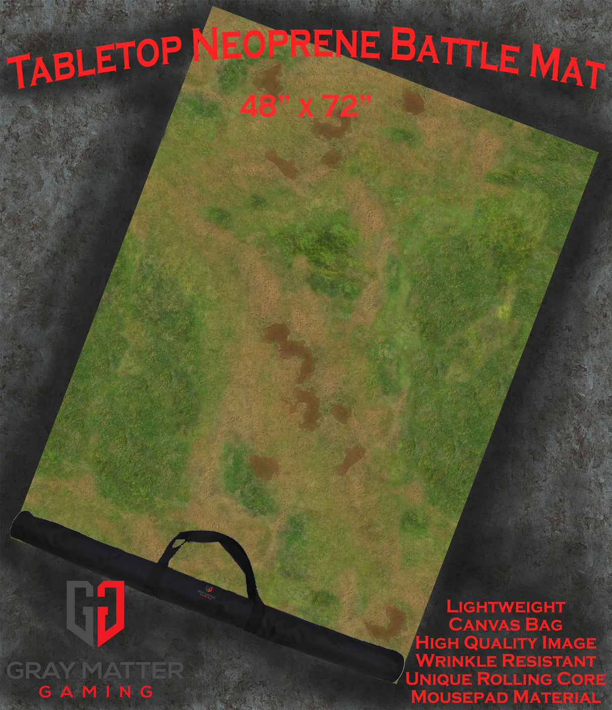 Traveler's Road - Neoprene Battle Mat with Bag