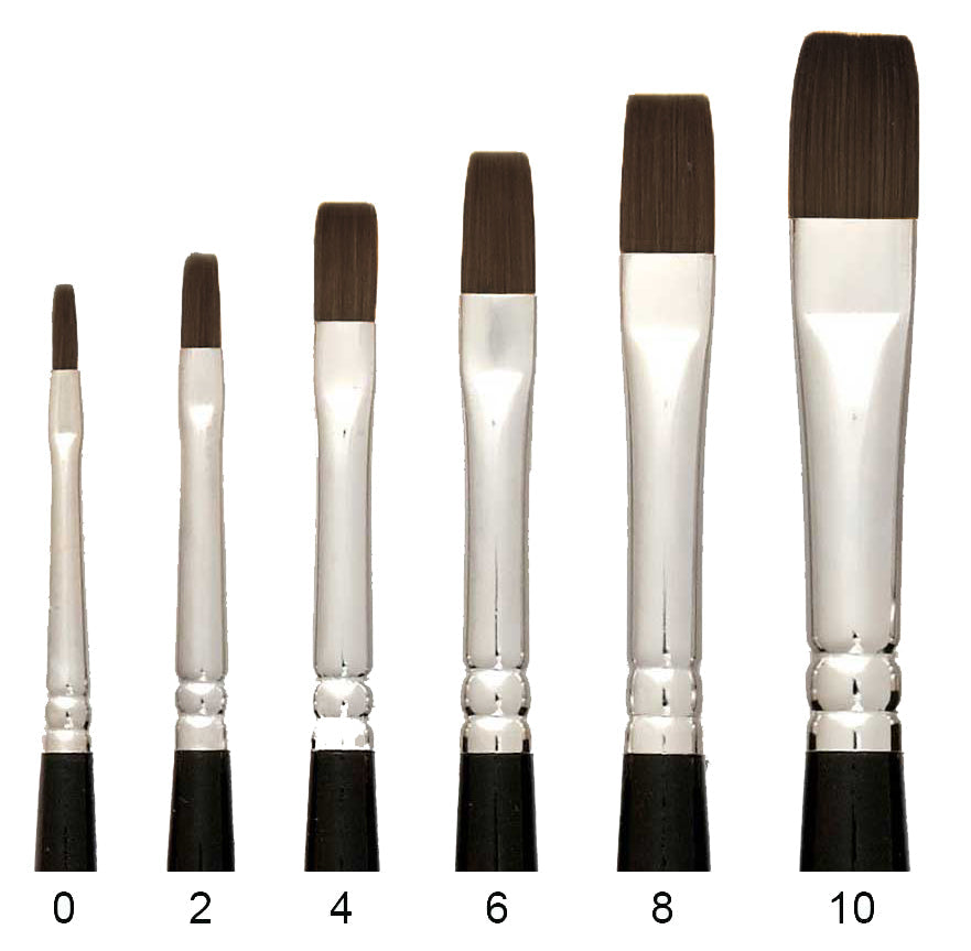 Trekell Onyx Synthetic Squirrel Short Handle Artist Brushes For Watercolor Painting