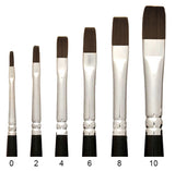 Trekell Onyx Synthetic Squirrel Short Handle Artist Brushes For Watercolor Painting