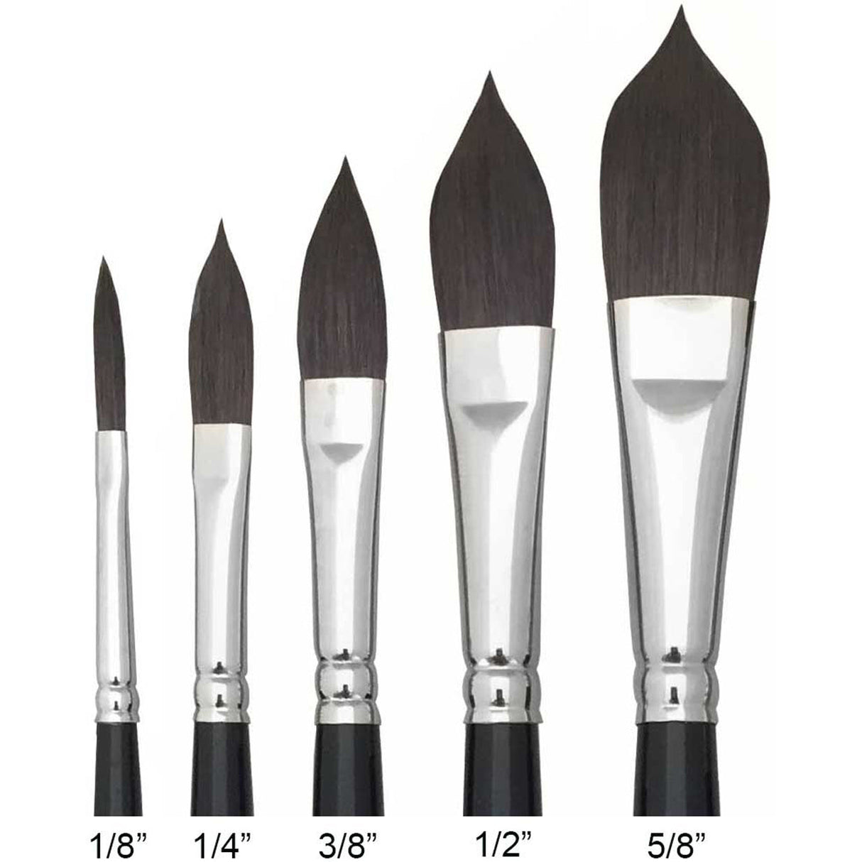 Trekell Onyx Synthetic Squirrel Short Handle Artist Brushes For Watercolor Painting