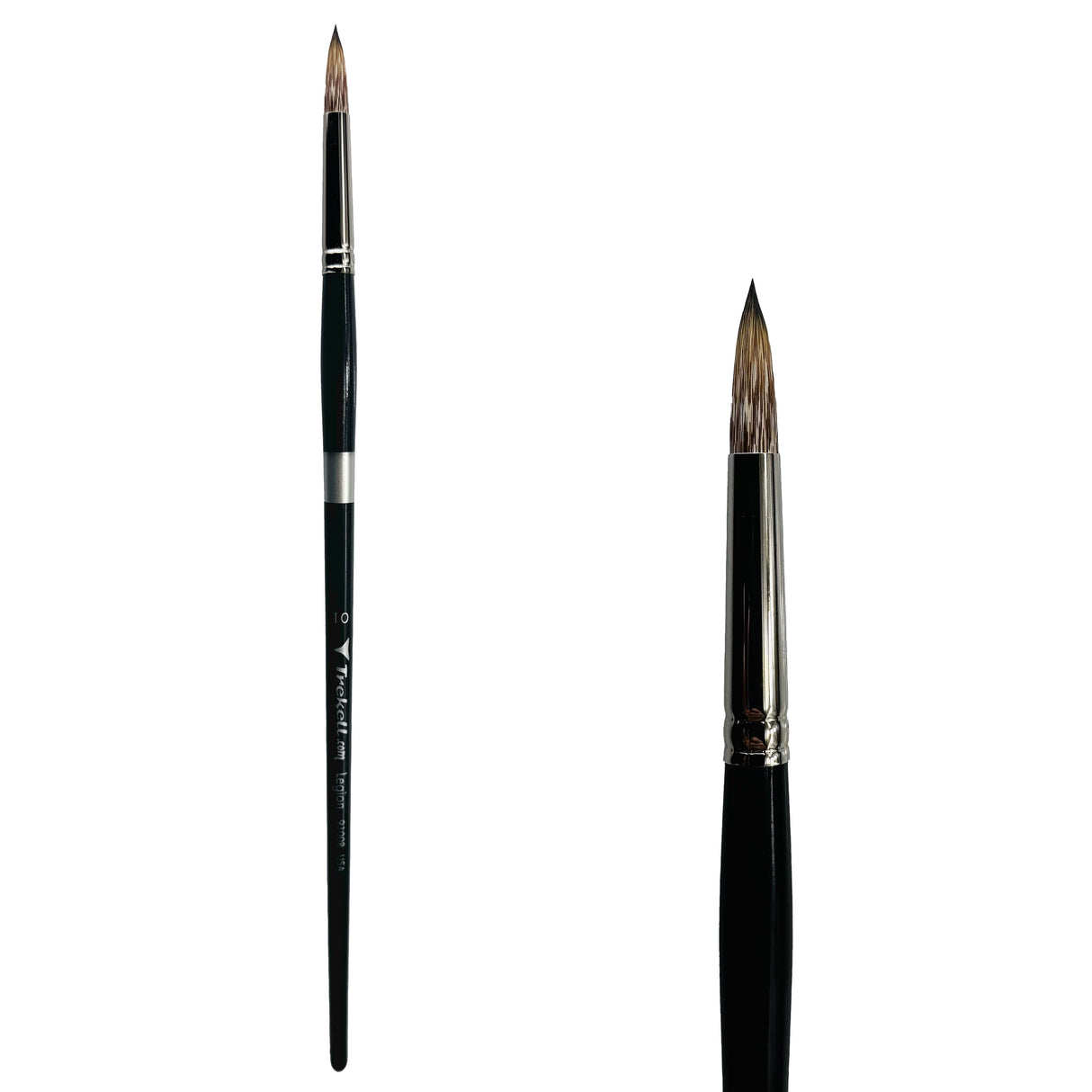 Trekell Legion Synthetic Mongoose Long Handle Artist Brush - Size #10 Round