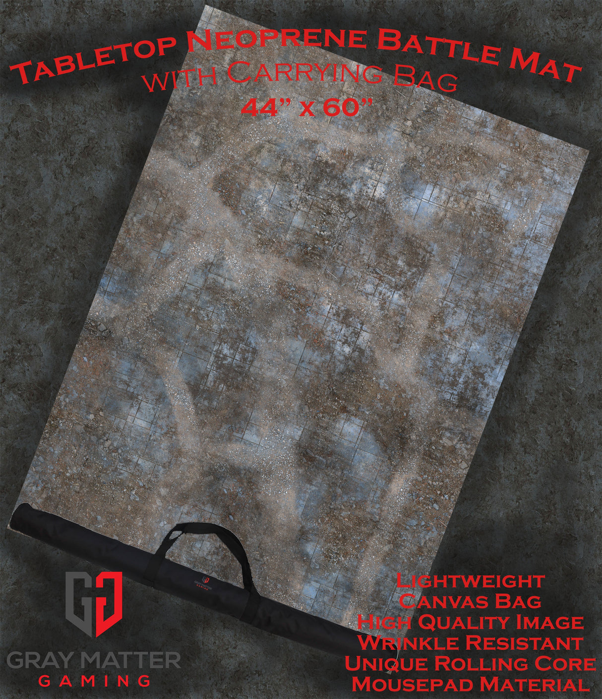 Urban Ruins - Neoprene Battle Mat with Bag