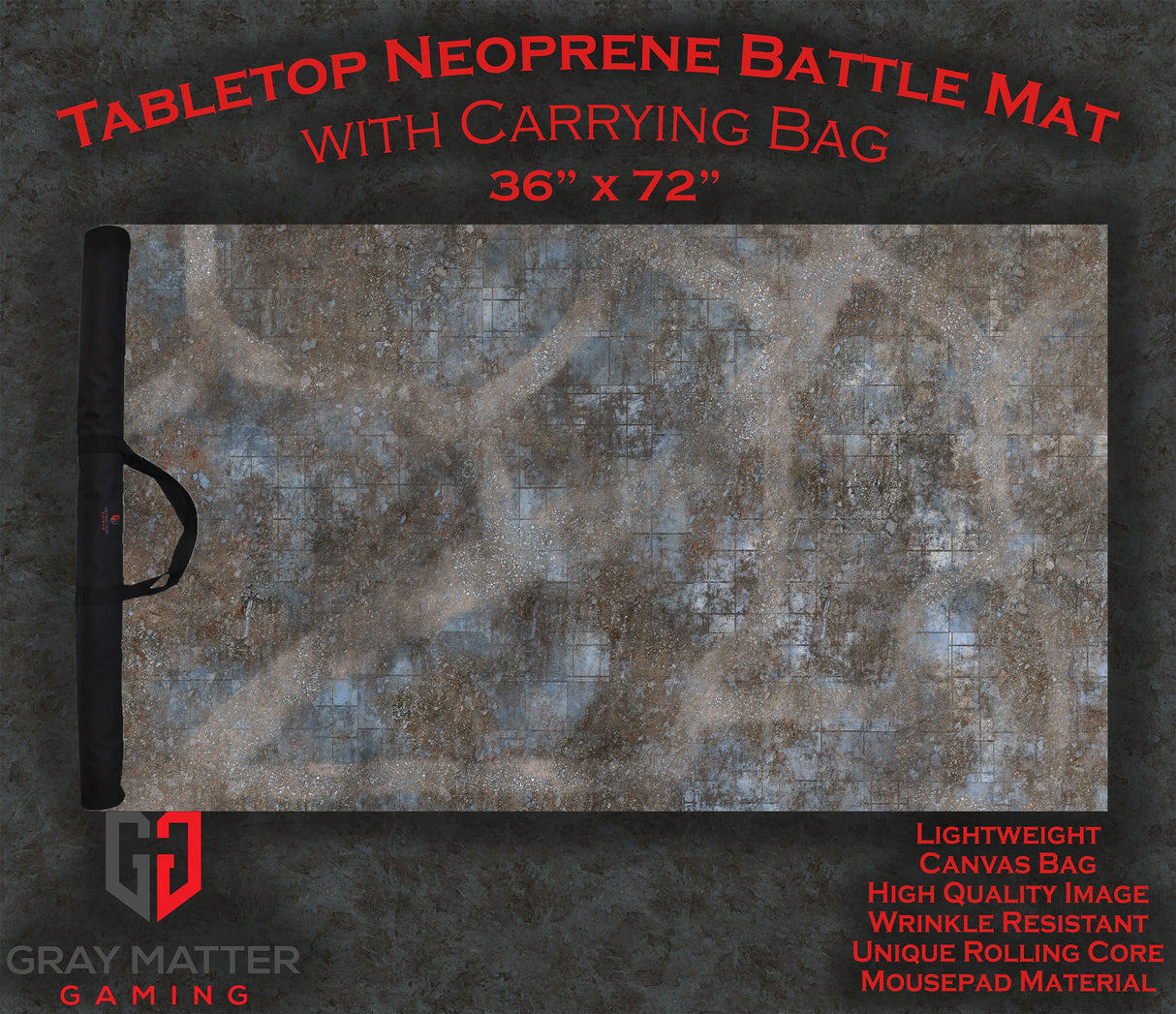 Urban Ruins - Neoprene Battle Mat with Bag
