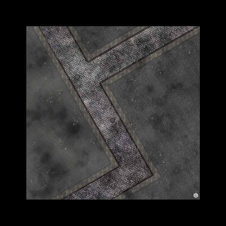 Mats by Mars: Victorian Alley (Bend Rd) Tabletop Wargaming Play Mat
