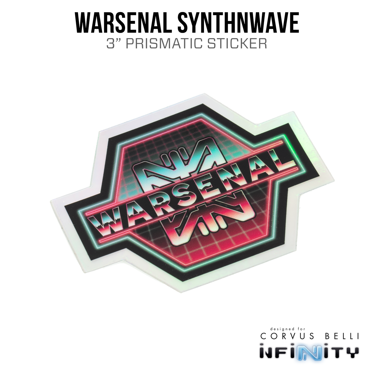 Warsenal Synthwave Sticker