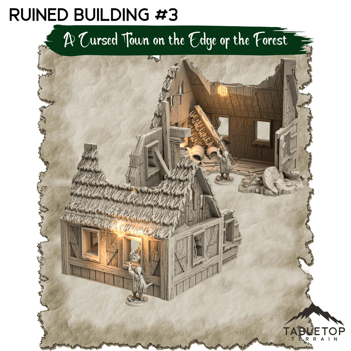 A Cursed Town on the Edge of the Forest - Thematic Dungeon Terrain