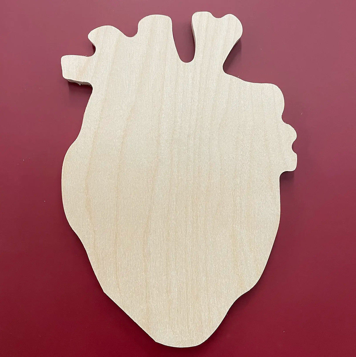 Trekell Anatomical Heart Panel - Wooden Painting Canvas