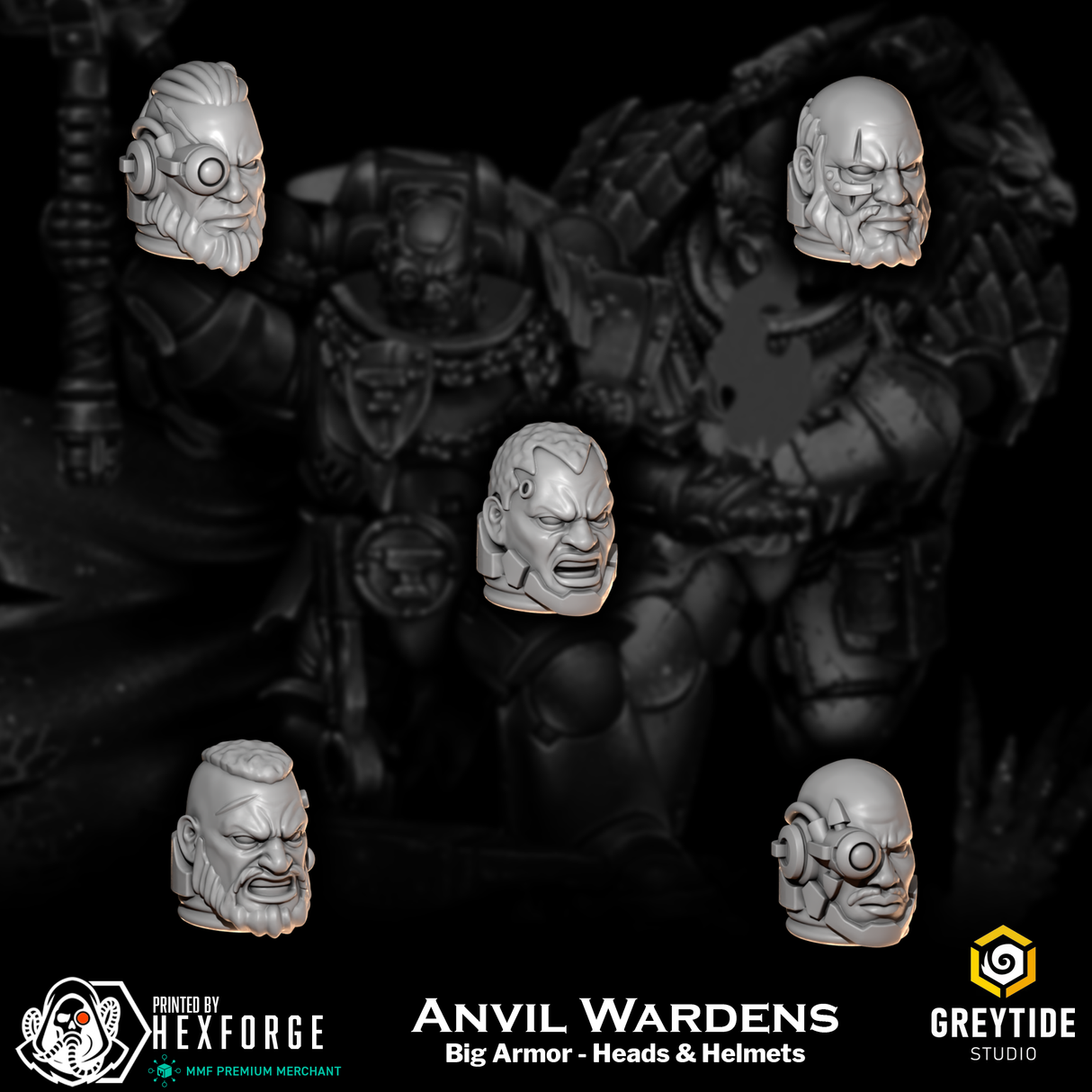 Anvil Wardens - Big Armor: Heads & Helmets