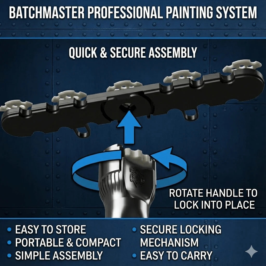 BATCHMASTER™ V2 - 360* Rotating Spray Stick Paint Handle