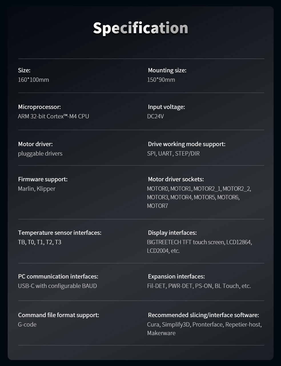 BTT Octopus Controller Board / 3D Printer Control System