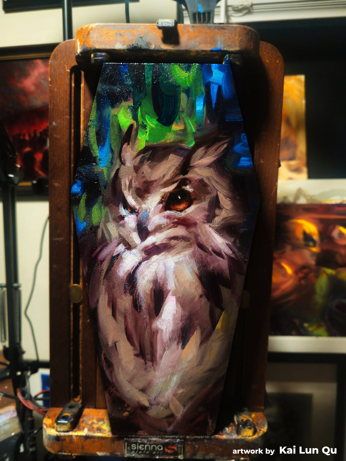 Trekell Coffin Block Panel - Wooden Painting Halloween Canvas