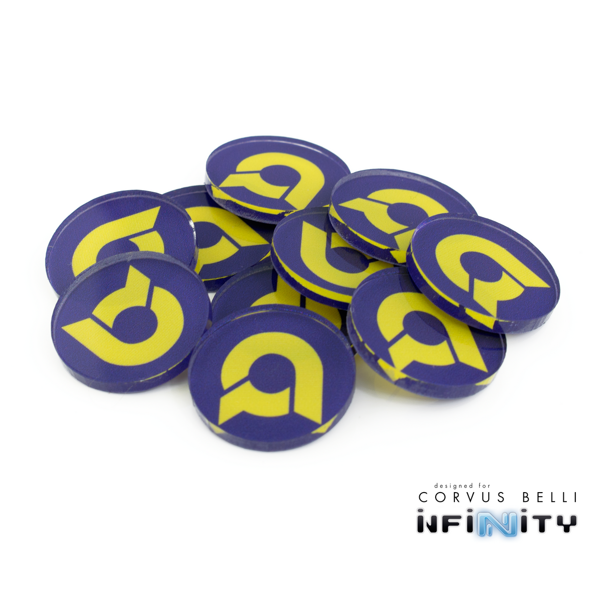 Full Color Infinity Faction Markers, 25mm (Bag of 10)
