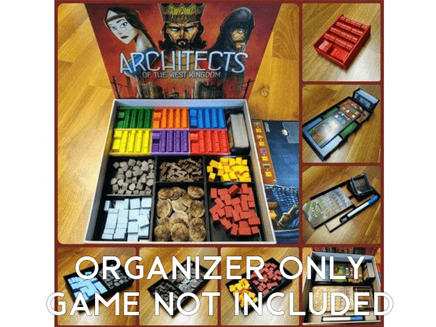 Architects of the West Kingdom + Age of Artisans Board Game Insert / Organizer