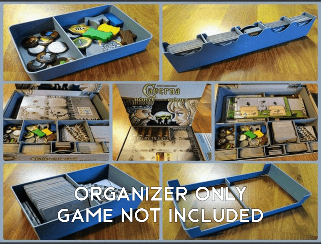 Caverna Cave vs Cave with Era 2 Expansion Board Game Insert / Organizer