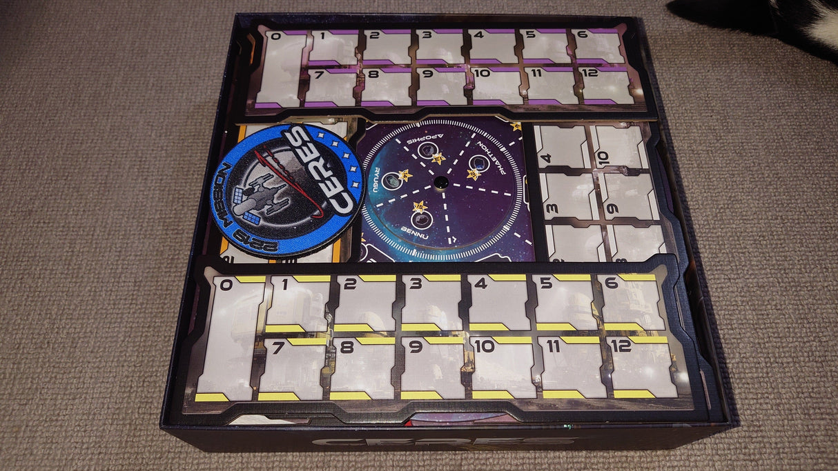 Ceres with Mars Contracts and Comets Board Game Insert / Organizer