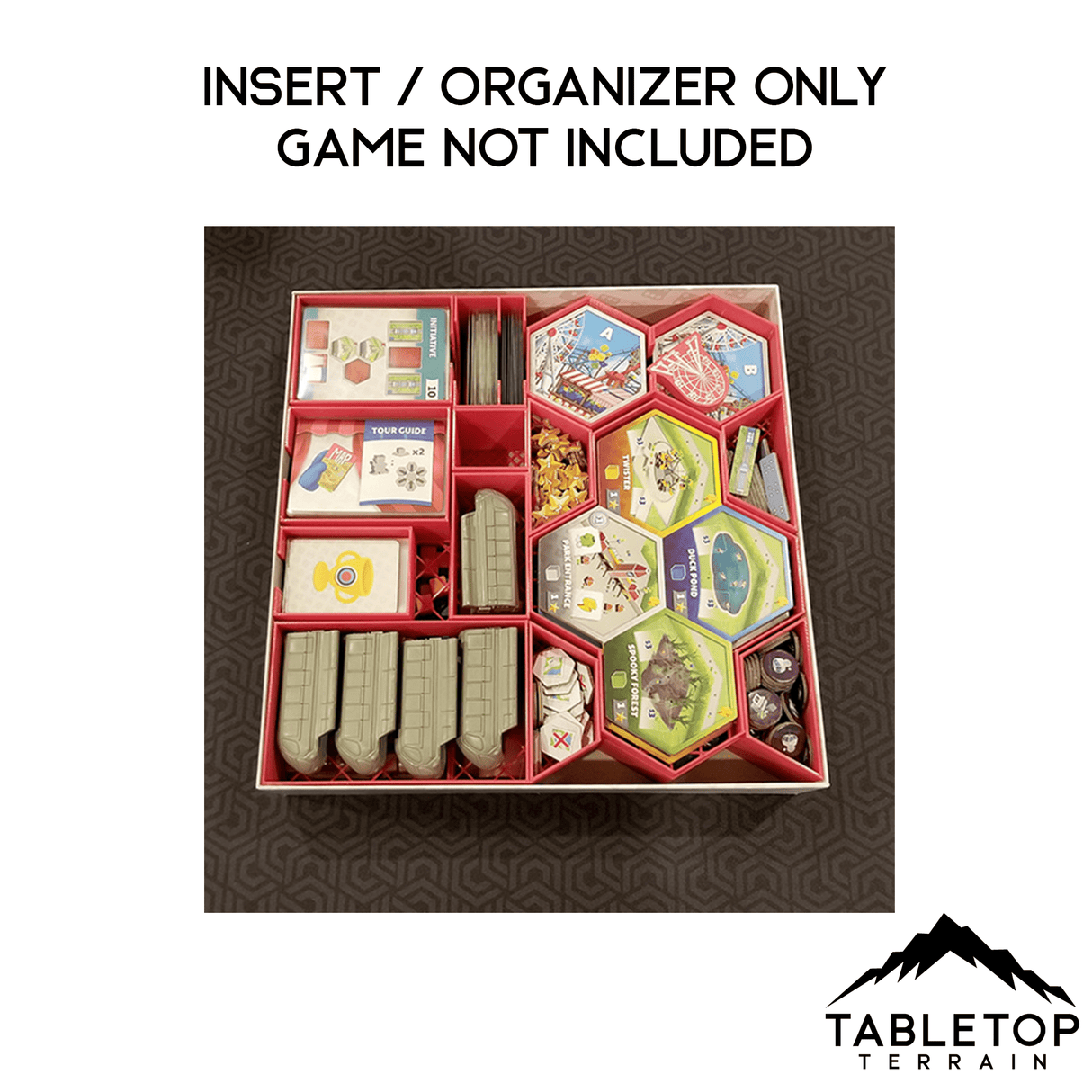 Dice Theme Park Board Game Insert / Organizer